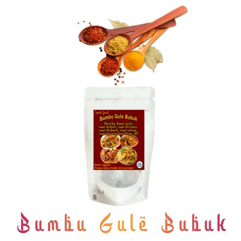 

Bumbu Gule Instan khas Arab Bumbu Arab Bumbu dasar kebulii, briyani, kabsah, nasi goreng kambing