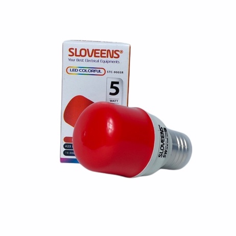 Sloveens LED Colorfull Lampu LED Warna 5 Watt