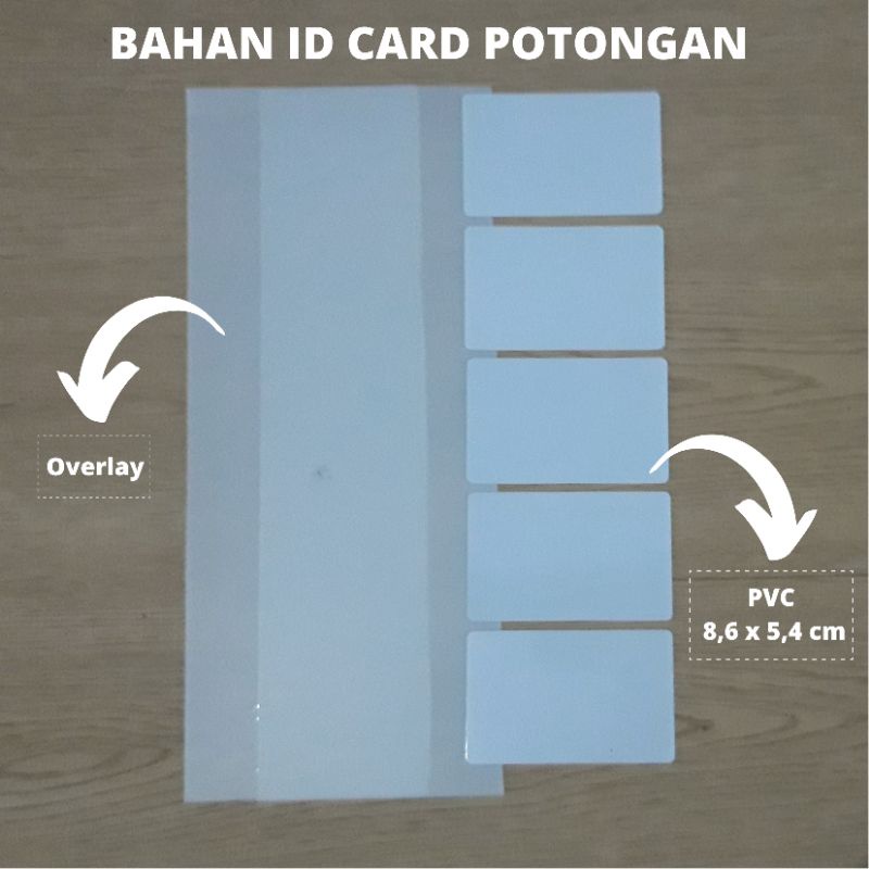 

KERTAS PVC ID CARD SUDAH PLONG OVERLAY BISA UNTUK PRINTER BIASA