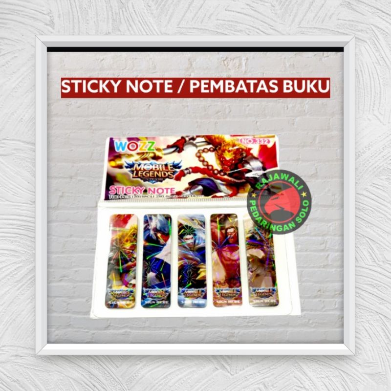 

PEMBATAS BUKU STICKY NOTE