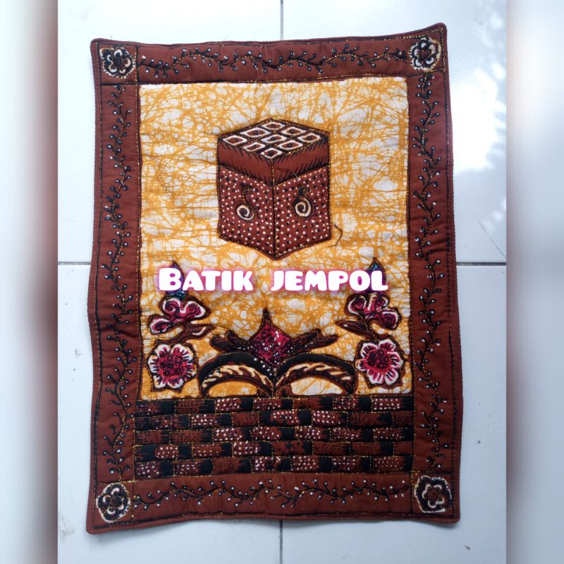 sajadah batik traveling halus - sajadah  batik muka