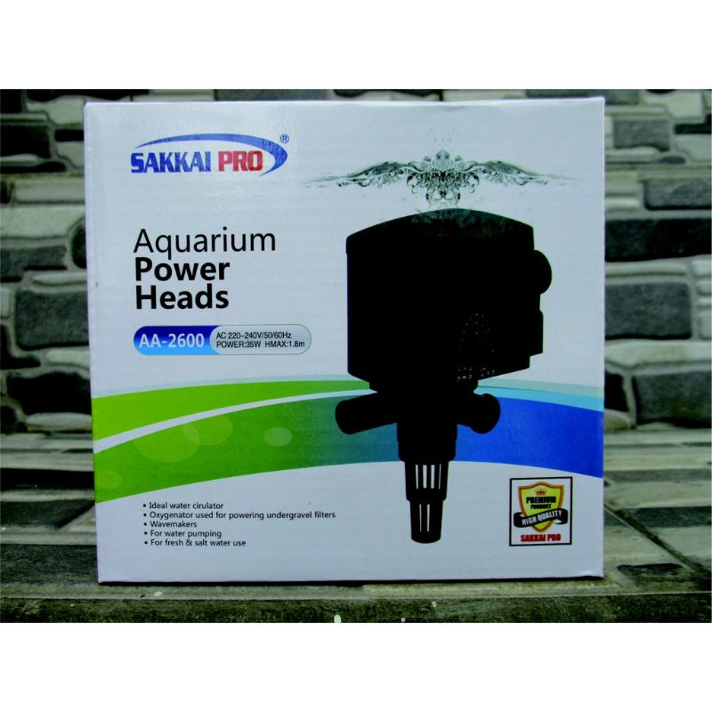 Pompa aquarium kolam hidroponik SAKKAI PRO AA 2600