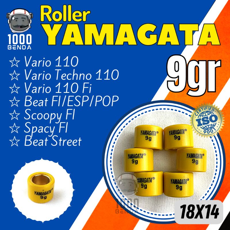 Roller Beat Fi ESP Scoopy Vario Spacy 110 Racing Yamagata 9 gram gr 1814