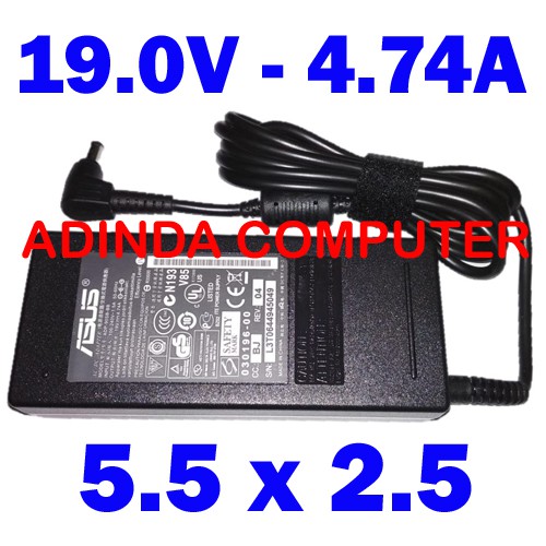 Adaptor Charger Asus F7z F8 F80 F81 F9 F9S K40 K40C K43 K43SV L8 L84F
