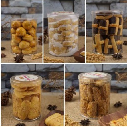 Tabung Mika Alas Kaleng BK Diameter 8 x Tinggi 10 cm / 8X10 cm Toples Mika Tabung Kue kering & Souve