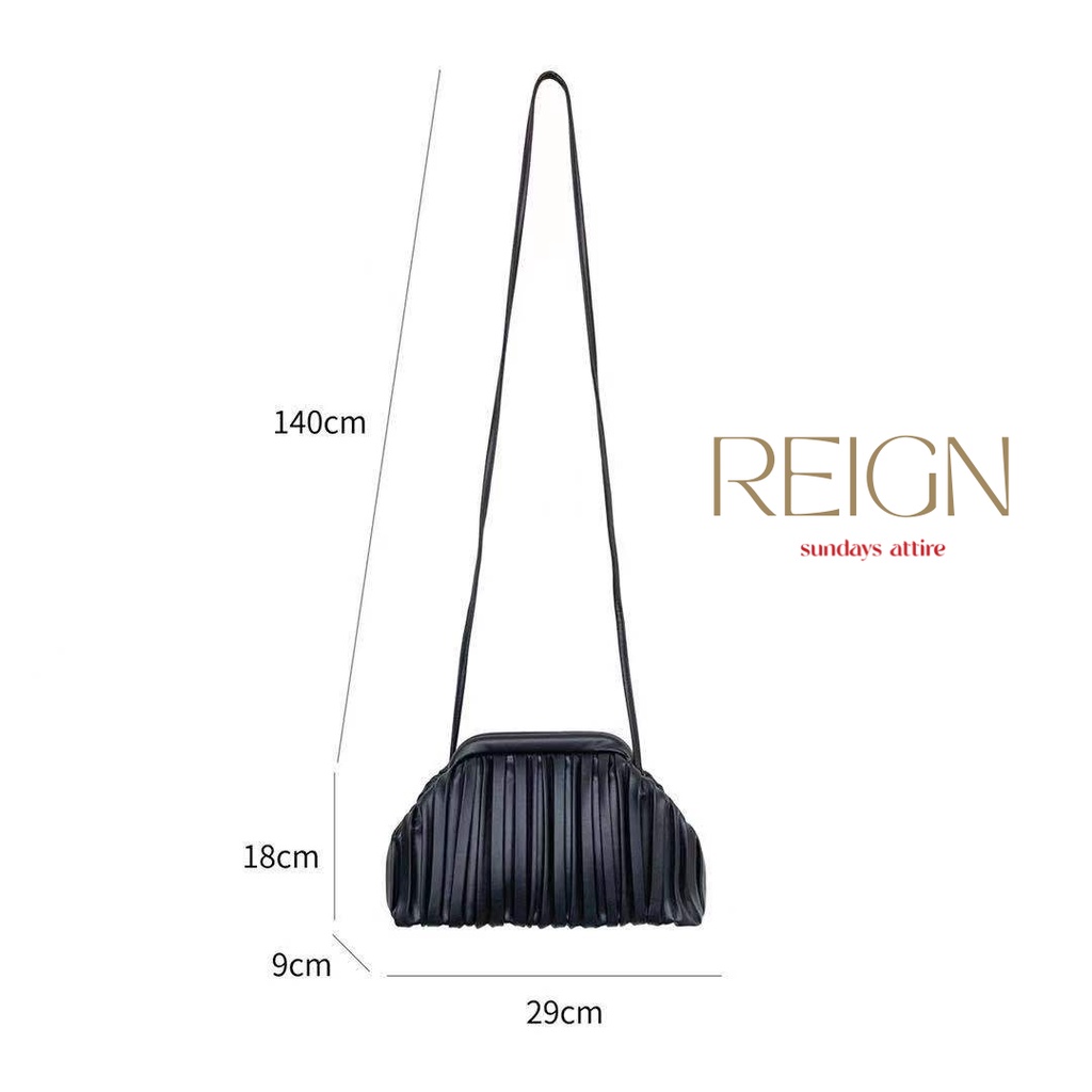 Sundays Attire - REIGN Clutch / Sling Bag PU Leather Tas Wanita