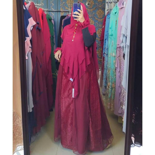 GAMIS SYARI HALIZA 401(GAMIS SAJA)ORIGINAL BY HALIZA SYARI