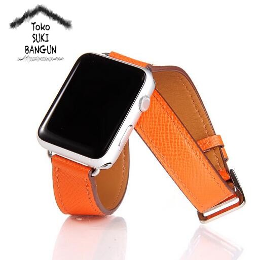 Strap Apple Watch Series Ultra 8 7 6 5 4 3 2 1 49mm 45mm 44mm 42mm TALI JAM NEW MODEL DOUBLE TOUR Leather