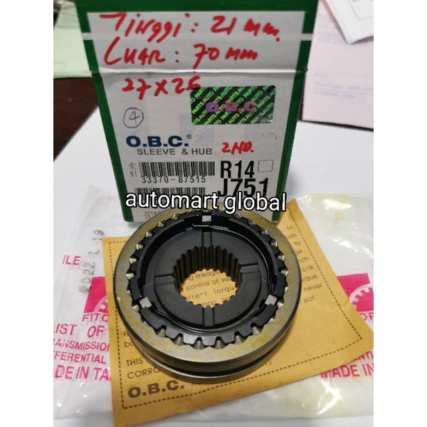 hub sleve 2nd avanza xenia 1300 1500cc 33370-87515