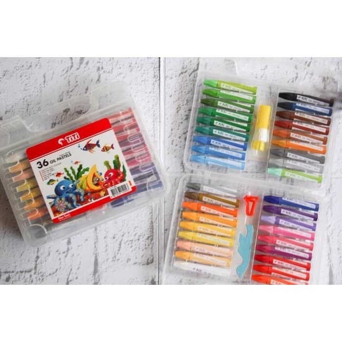 

Gaya Crayon / Krayon / Oil Pastel Titi 36 Warna ~ Promo Hemat