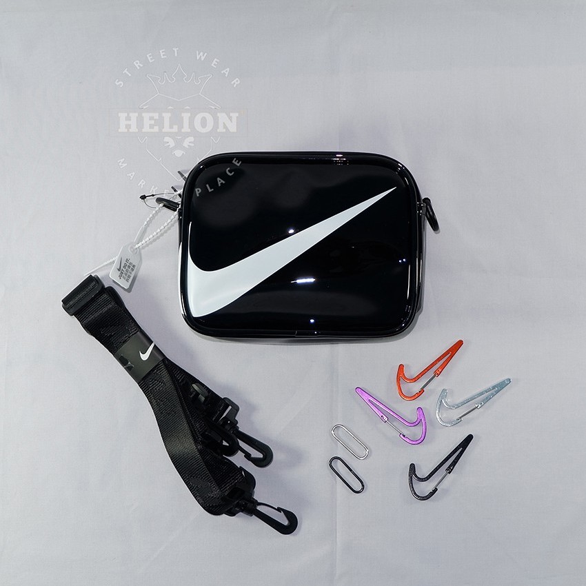 nike mini swoosh pvc sling bag