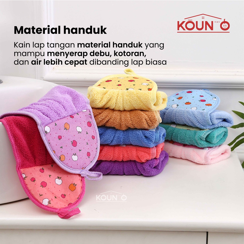 Lap Tangan Handuk Lembut Gantung Kain Lap Tangan Serbet Tangan Serbet Gantung Hand Towel Microfiber