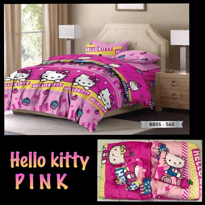 Bed cover motif  karakter kartun  anak Ukuran  King size 