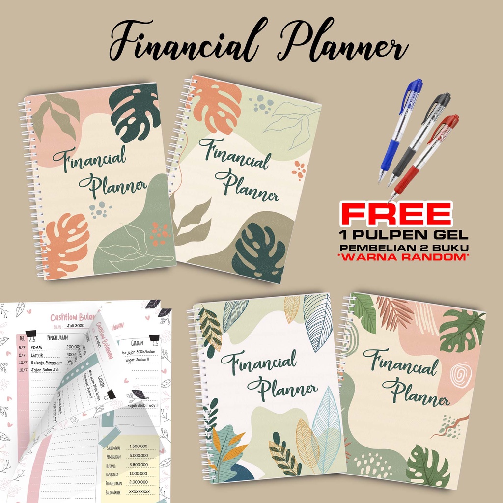 

Hanabi Uang Planner / Financial Planner Beli 2 Buku Gratis Pen Gel Kode FP06E