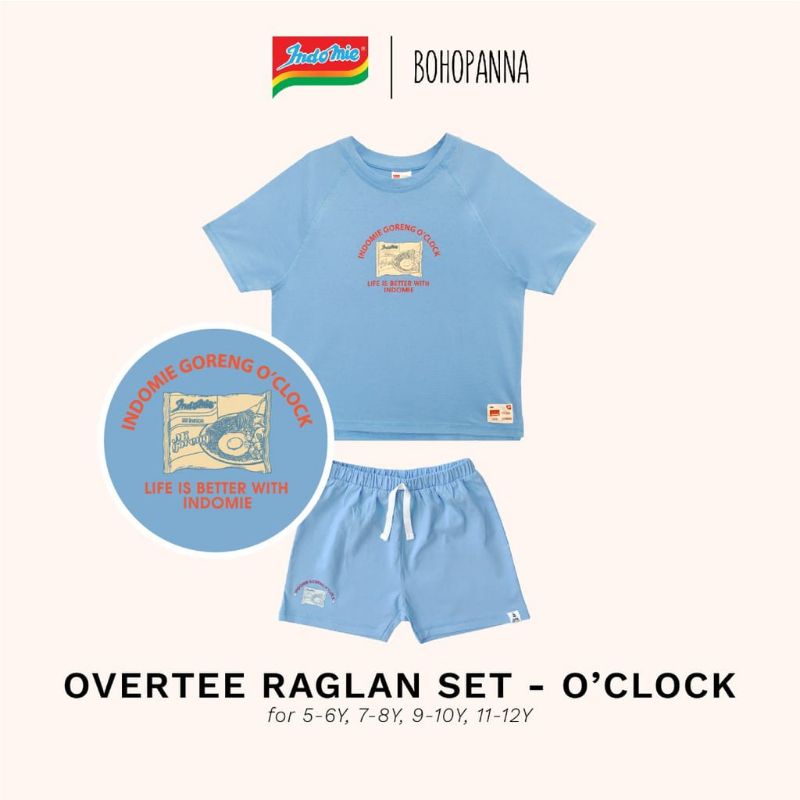 Bohopanna X Indomie Overtee Basic Set // Setelan Anak Unisex Boy &amp; Girl