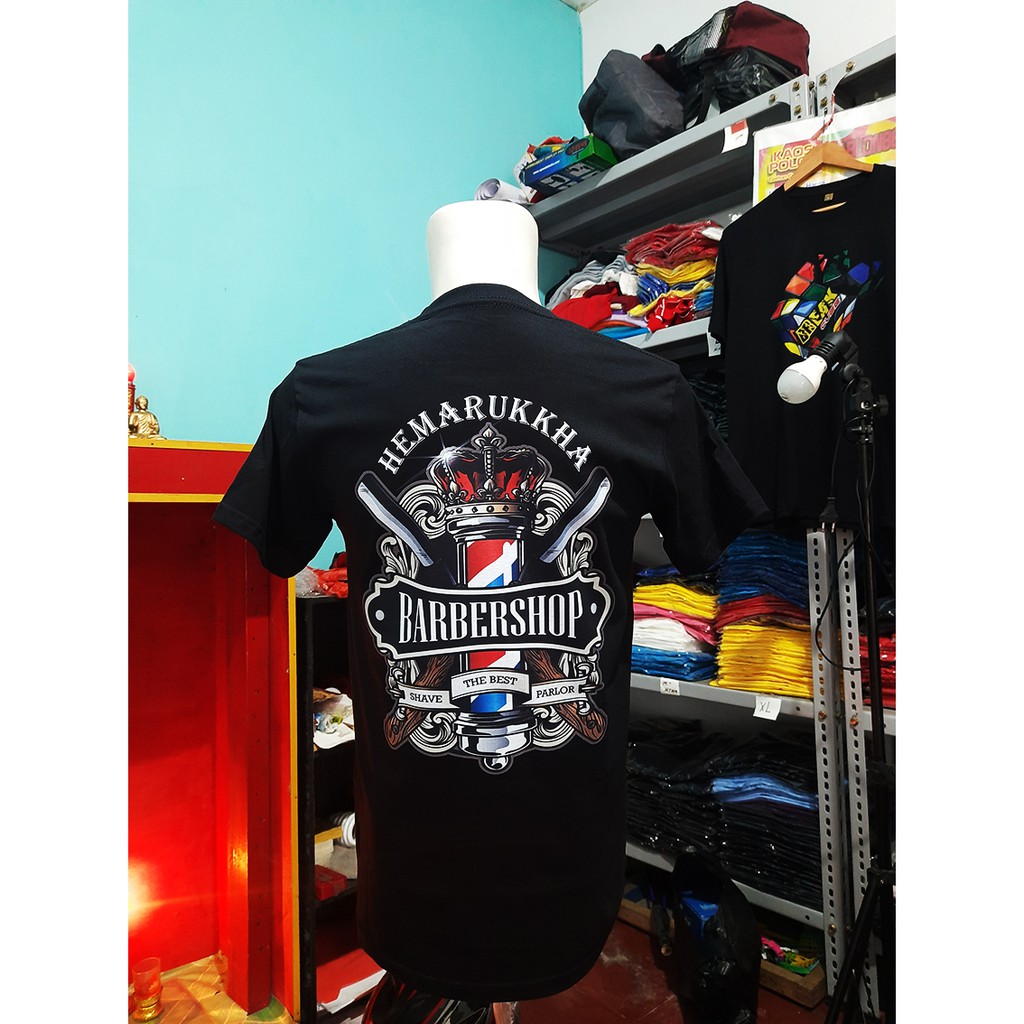 SABLON KAOS SATUAN PRINT DTG KAOS HITAM GELAP A4