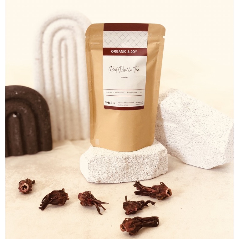

10 tea bag•Teh Rosela |Siap seduh (Red Roselle Tea, Menurunkan darah tinggi,Detox,Vit C alami,Slimming)