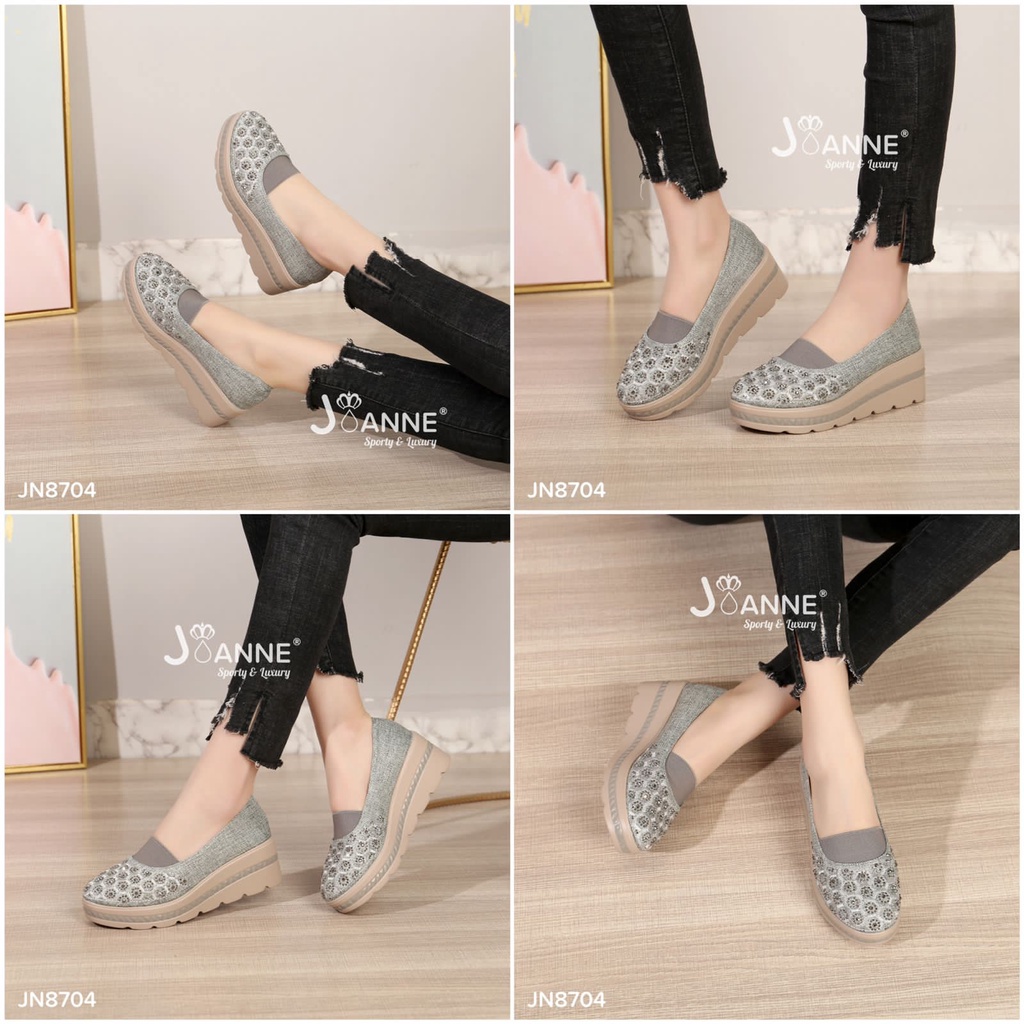 JOANNE Sepatu Wanita Wedges Shoes #JN8704 ORIGINAL