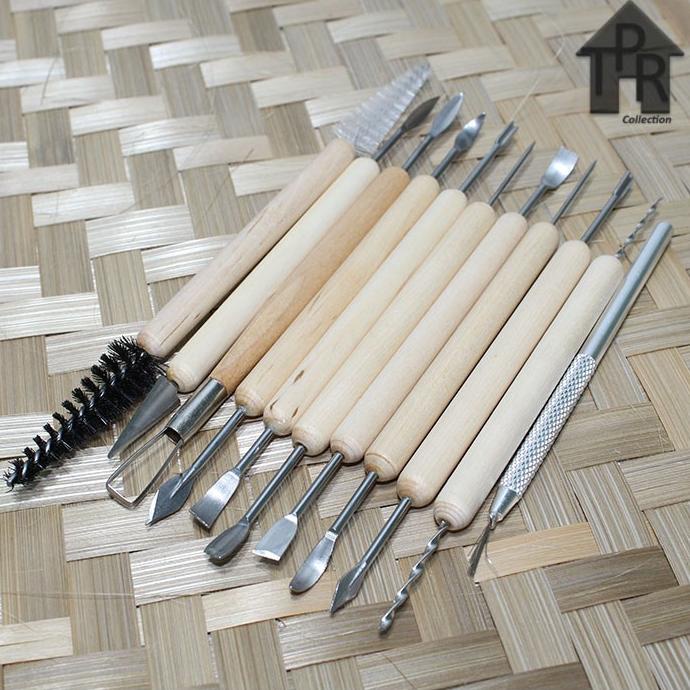 

Butsir set / Alat ukir clay / Pottery tool / Modelling tools