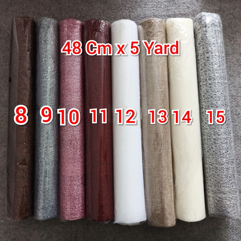 1 ROLL KERTAS JARING BUKET BUNGA / POLYNET WRAPPING BUKET /  POLYNET SPIDER MESH ROLL