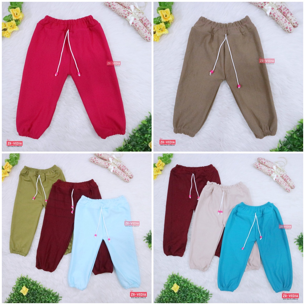 Jogger Molly Uk 6-7 Tahun / Pants Celana Panjang Anak Perempuan Joger Import Cewek Grosir MurahPolos