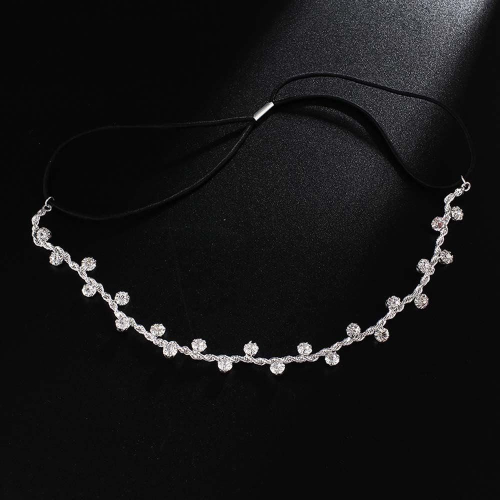 Needway Rambut Hoop Charms Fashion Pesta Pernikahan Berlian Imitasi Gadis Hairband
