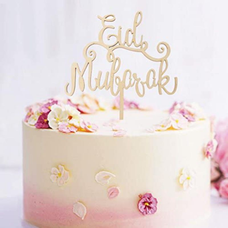 TOPPER CAKE EID MUBARAK TOPPER CAKE LEBARAN IDULFITRI