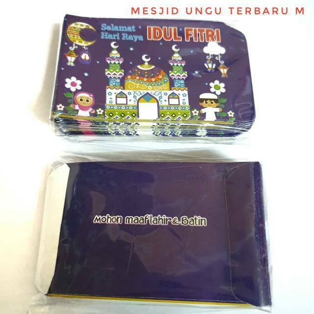 GROSIR AMLOP LEBARAN isi 100pcs ANGPAU THR  AMPLOP KARAKTER LEBARAN UKURAN SEDANG M 8x15cm