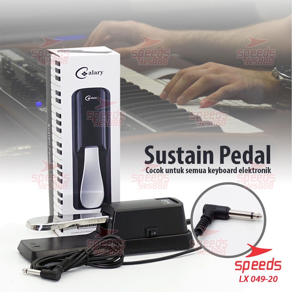SPEEDS Alat Musik Sustain Pedal Keyboard Untuk Piano Elektrik 049-20