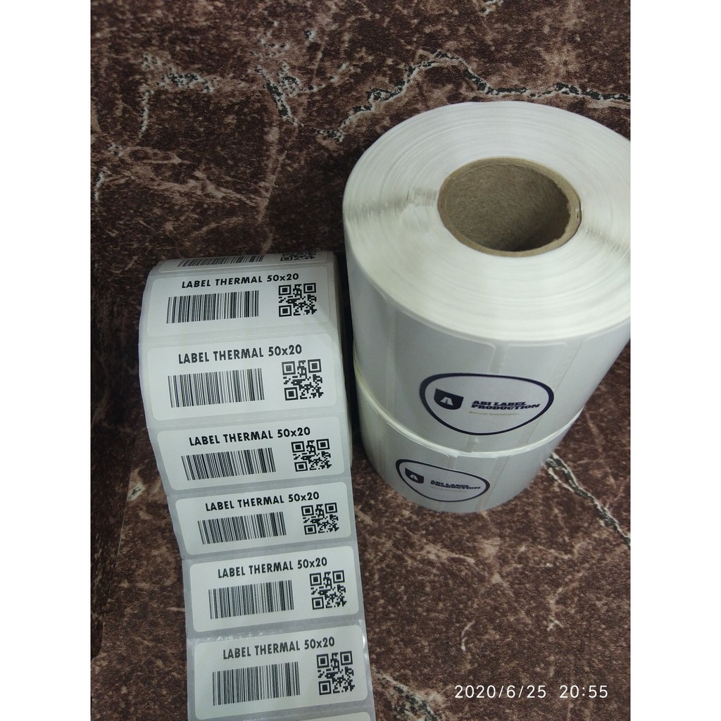 Label Thermal 50x20mm - stiker thermal 50x20 - sticker thermal 5x2 Xprinter