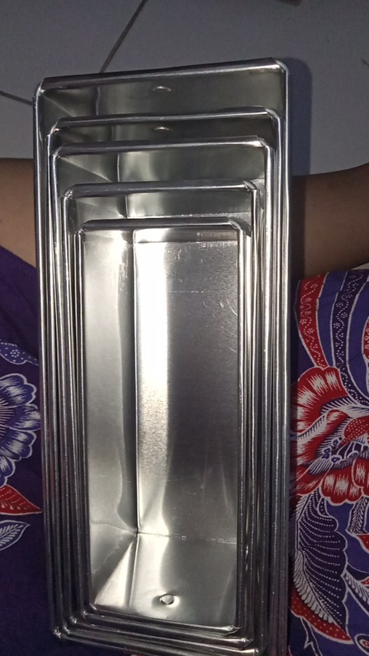 1 Set Loyang Aluminium Bentuk Persegi (brownies)