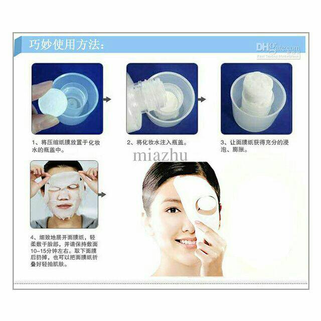 Compress Mask Paper - Masker wajah Polos