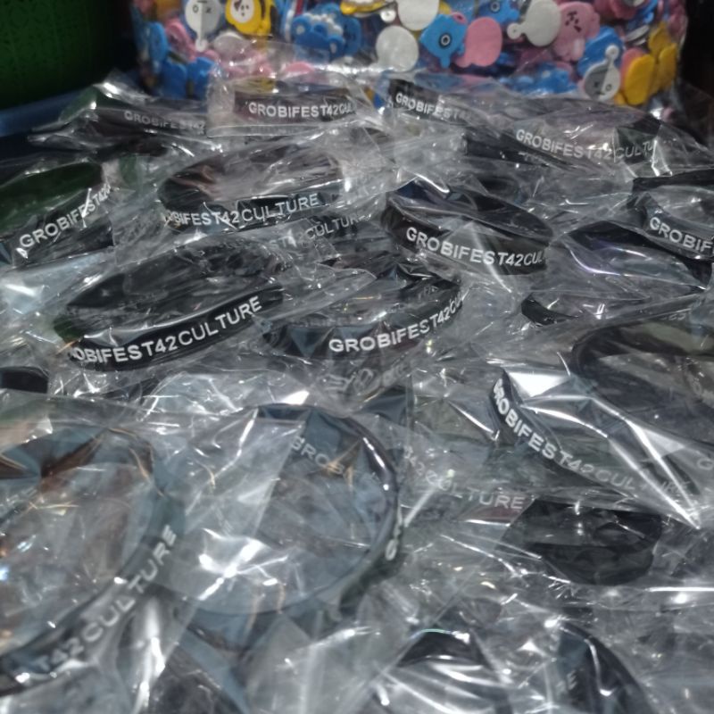 coustem gelang ganci karet rubber premium 100pc#cartinhy