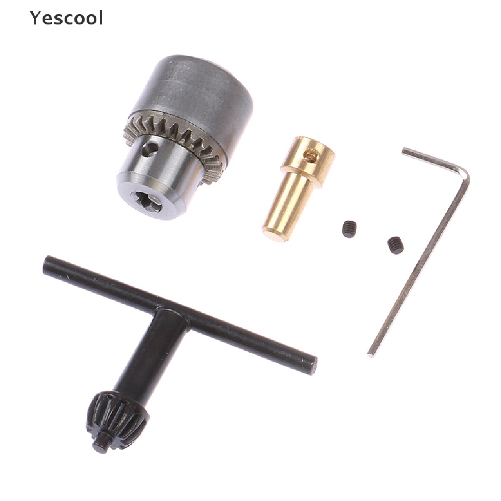 Yescool 1 Set Bor Mini Micro 0.3-4mm Dengan Kunci Pas