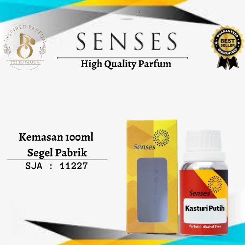 BIBIT PARFUM MURNI KASTURI PUTIH // SENSES 100ML SEGEL