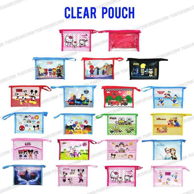 

New Arrival Custom Clear Pouch Karakter Anak Tempat Pensil Anak Kwalitas Terbaik