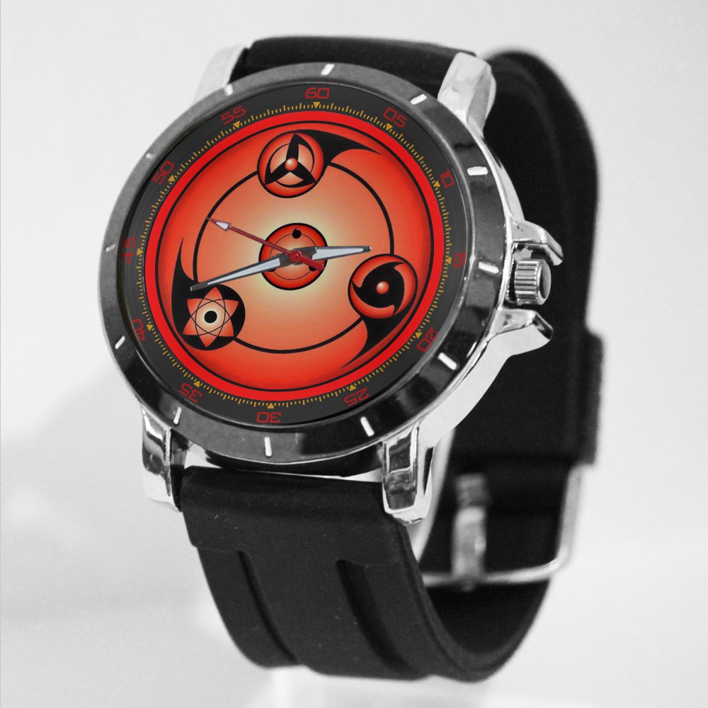 Jam Tangan Rubber Custom Pria/Wanita NARUTO Termurah