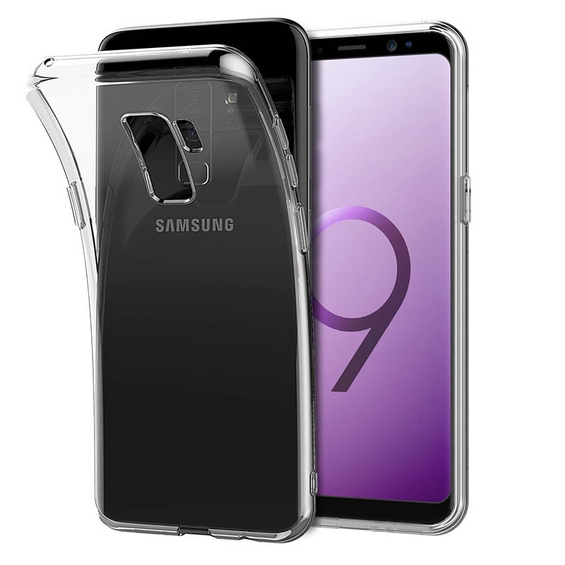 Slim TPU Case Samsung Galaxy S9 Plus - Original Clear Soft Bening Cover Casing Shock