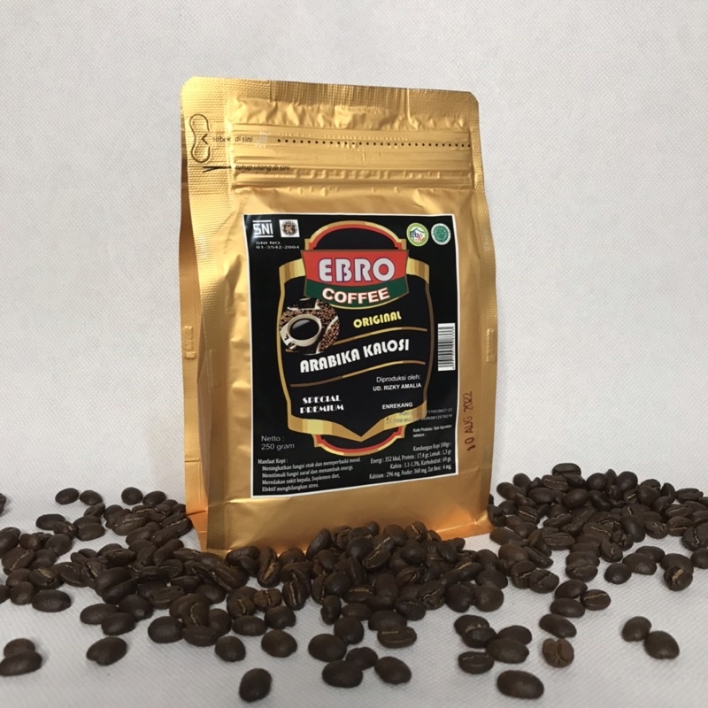 

Kopi Bubuk Arabika Kalosi Enrekang 250gram