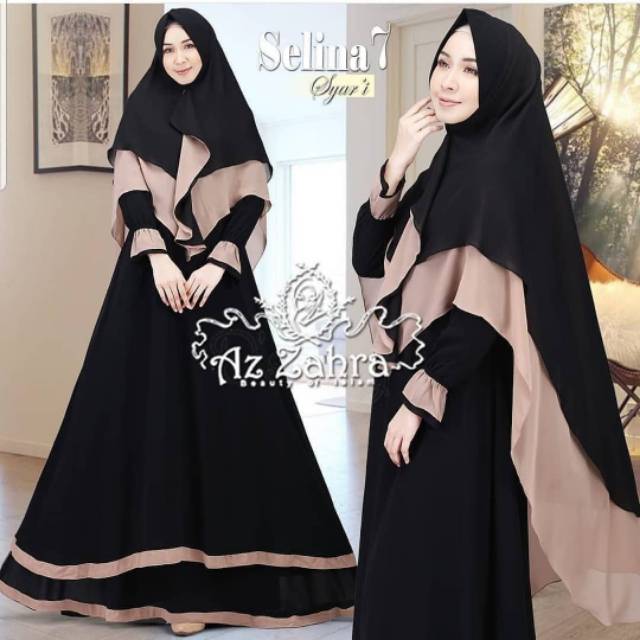 Ns FC Najibah Gamis Syari Putih Benhur Abu Toska Navy Maroon Hujan Muslim Modis