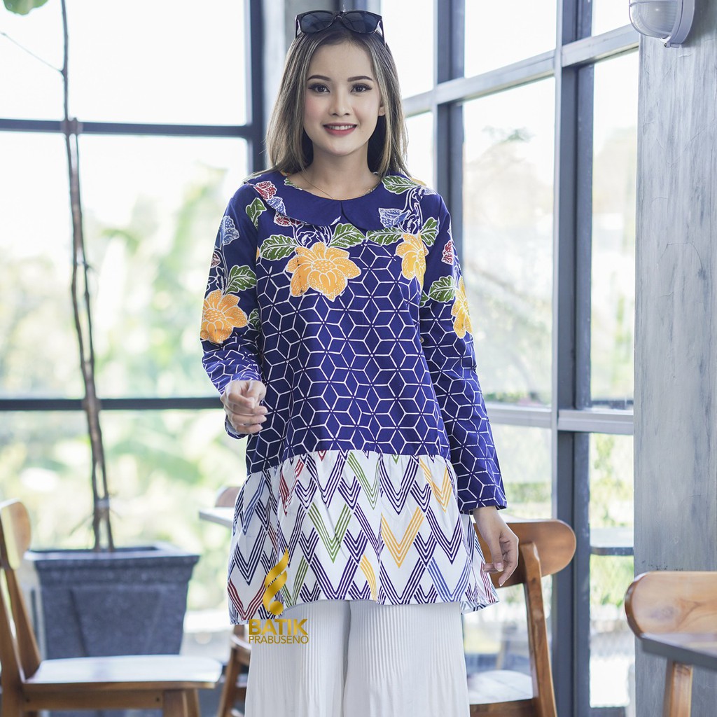 BATIK PRABUSENO BLOUSE INTAN ATASAN BAJU BATIK WANITA PRABUSENO / ATASAN WANITA / BLOUSE WANITA