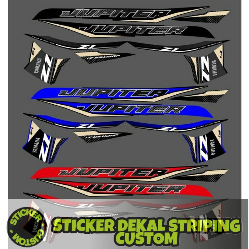 Cutting Stiker Sticker Plisir Striping Decal Dekal List Body Motor YAMAHA JUPITER Z1 2021 ori