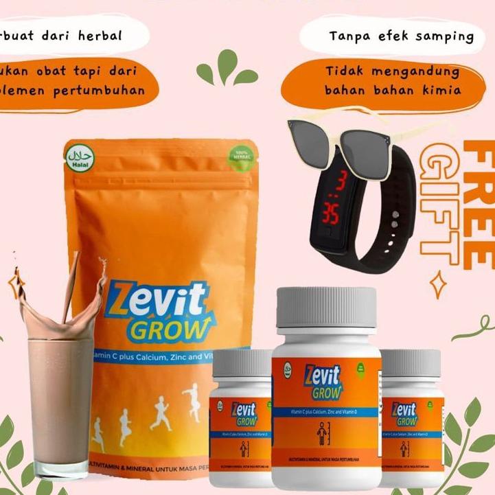 C9Q [ TERLARIS ] SALE 9.9  ZEVIT GROW  - SUPLEMEN PENINGGI BADAN KAPSUL DAN SUSU PENINGGI BADAN - su