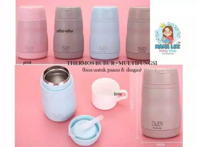 Termos Bubur 400ml / Bisa Panas Dingin / Vacuum Jug / Termos Sop / Tempat Bekal / Enjoy You Life