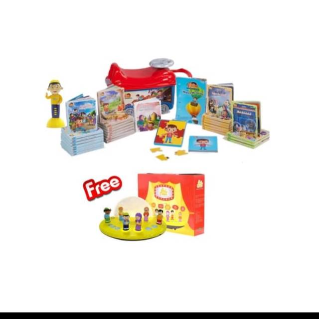 Little Abid dan + Pen Hafiz Boardbook Balita Mainan Edukasi FREE HAFIZ SHOW