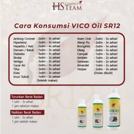 VCO VIRGIN COCONUT OIL | MINYAK KELAPA MURNI | VICO OIL SR12 | PENAMBAH IMUN TUBUH | SIAP NEW NORMAL