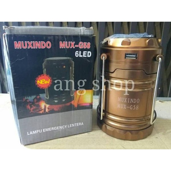 Lampu Emergency MUX G58 / Lampu Lentera Camping / Lampu Muxindo / Lampu Lentera