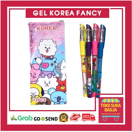

Pulpen Gel Pen Fancy Korea BT-1602 Black 0.5mm