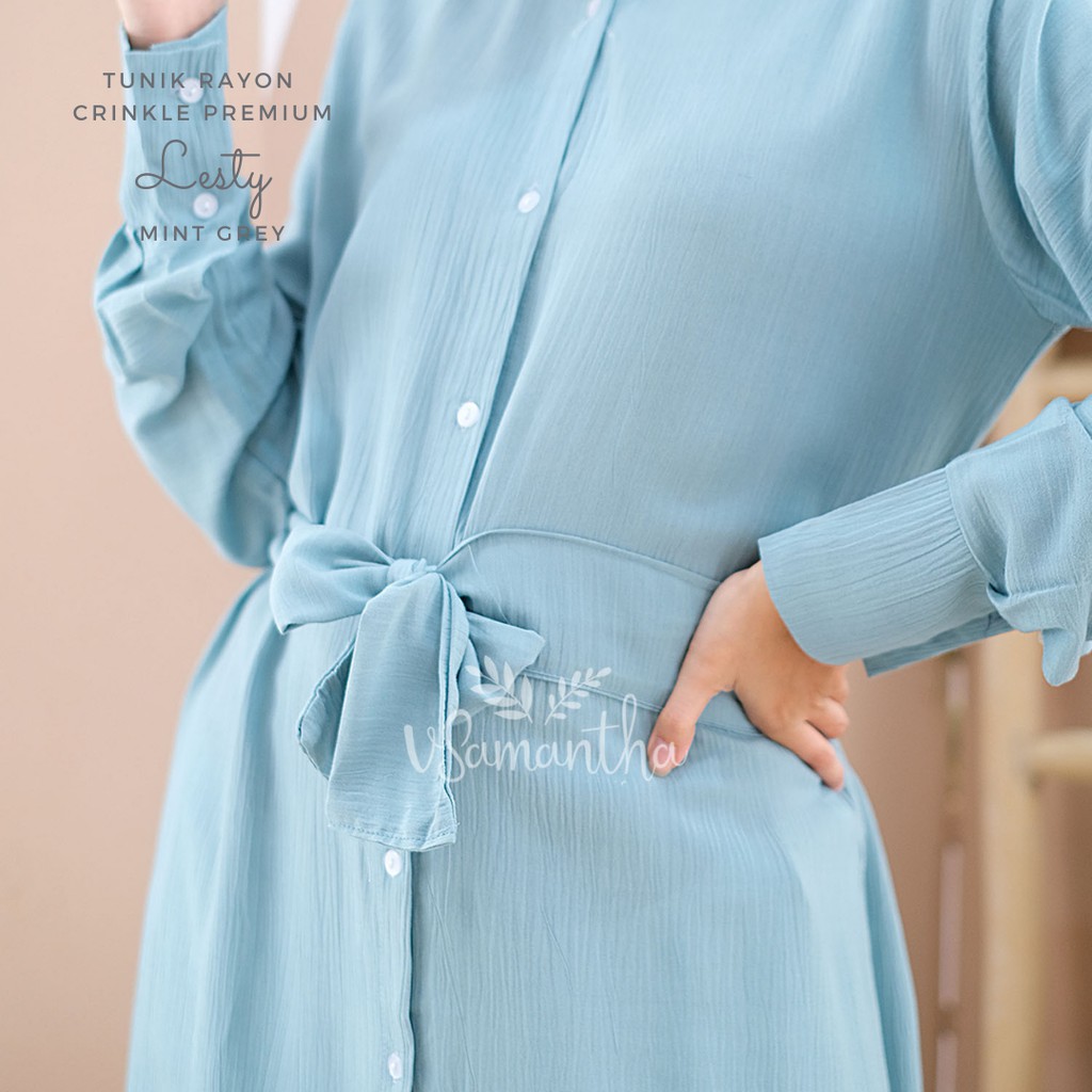 Tunik Rayon Crinkle Premium Lesty