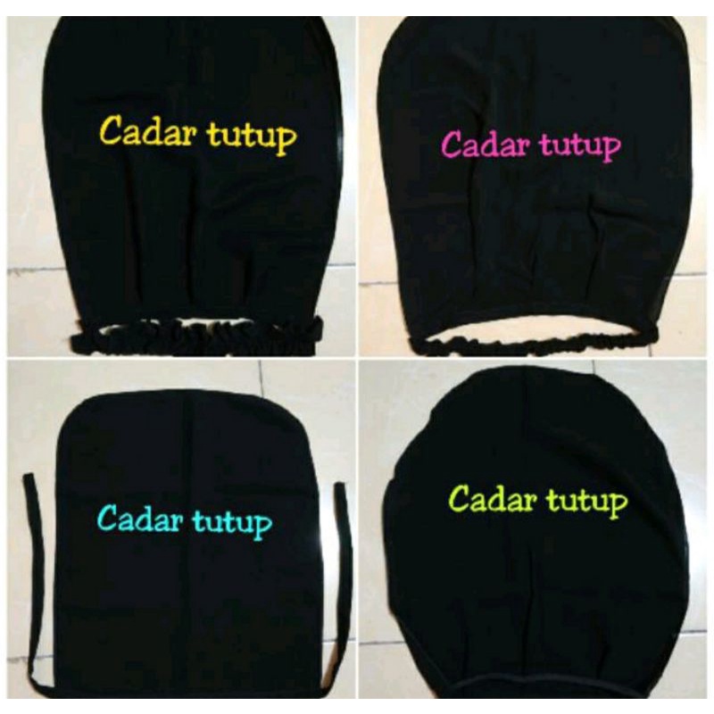 Tutup Cadar Jet Black Original Nyaman Dipakai Cadar Murah Cadar Temboro Sabila Hijab